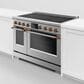 Fisher & Paykel 36" Professional Round Flush Handle Kit for Ranges in Stainless Steel and Dark Copper, , large