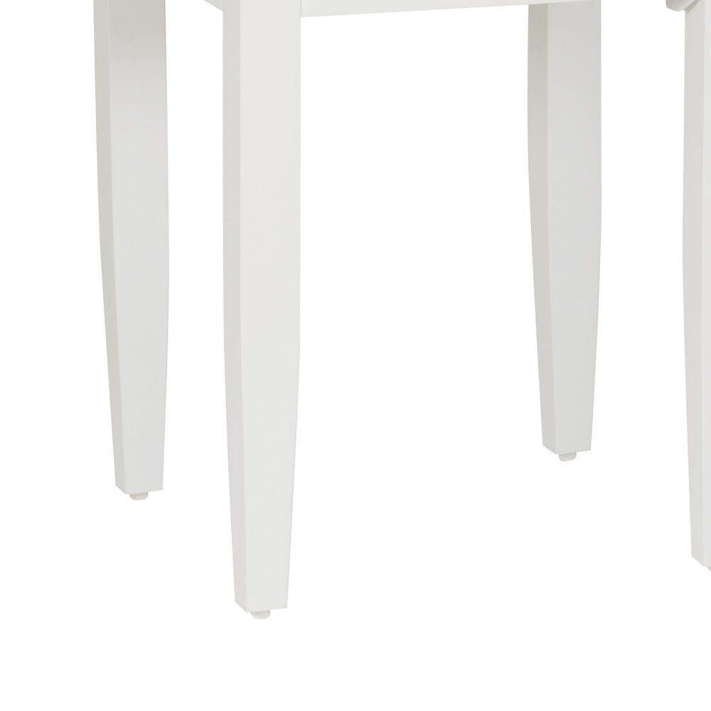 Linon Home Decor Claiborne Square Side Table in White, , large