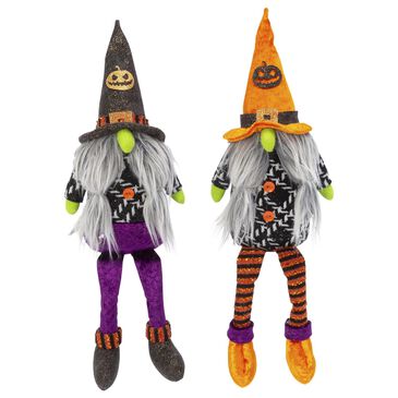 The Gerson Company 16" Plush Halloween Gnome Shelf Sitter (Set of 2), , large