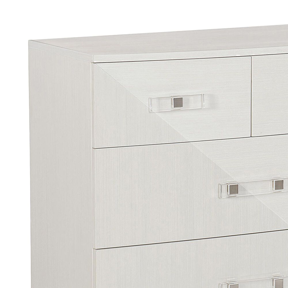 Bernhardt Axiom 7 Drawer Dresser in Linear White and Linear Gray, , large