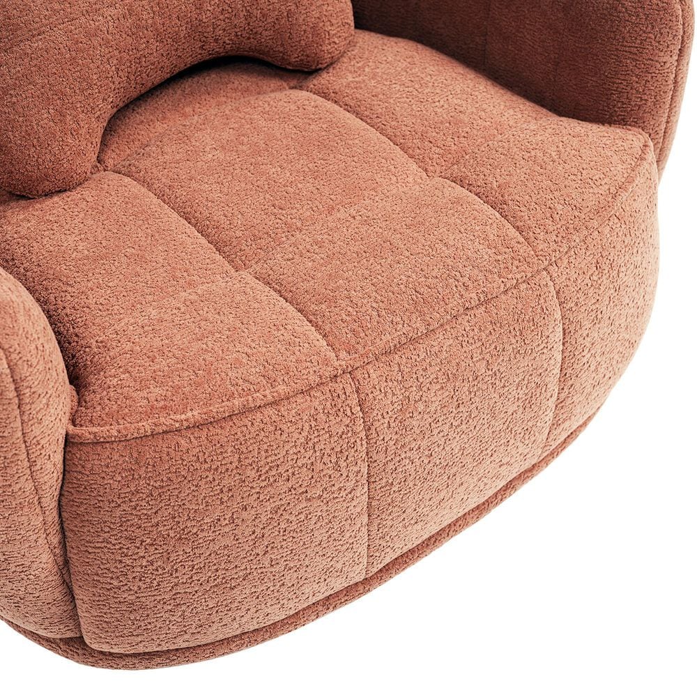 Jennifer Taylor Home Louie 30.5" Modern Dog Sofa Bed with Bone Pillow in Spice Orange, , large