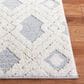 Safavieh Martha Stewart Lucia Shag MSR0728A 2"6" x 3"9" White and Light Grey Area Rug, , large