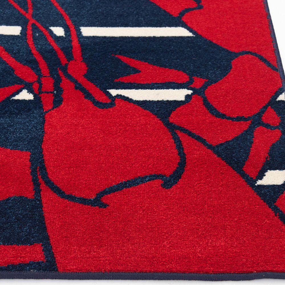 Central Oriental Terrace Tropic Lively Lobsters 7&#39;10&quot; x 9&#39;10&quot; Sapphire and Snow Area Rug, , large