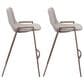 Zuo Modern Desi Counter Chair in Beige/Dark Brown (Set of 2), , large