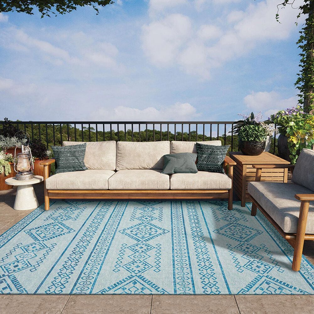 Dalyn Rug Company Sedona 3&#39; x 5&#39; Sky Indoor/Outdoor Area Performance Rug, , large