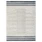 Nourison Astra Machine Washable ASW04 4" x 6" Ivory and Blue Area Rug, , large