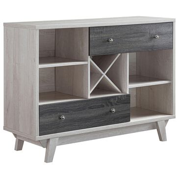 Furniture of America Gay 2-Drawer Buffet in Distressed Gray, , large