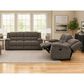 Simeon Collection Buster Manual Reclining Console Loveseat in Cabot Stone, , large