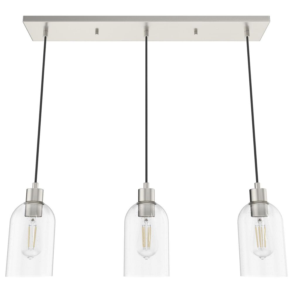 Hunter Lochmeade 29&quot; 3-Light Linear Pendant Cluster in Brushed Nickel, , large