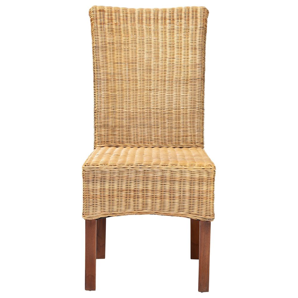 Baxton Studio Shamara Side Chair in Natural Brown and Walnut Brown, , large