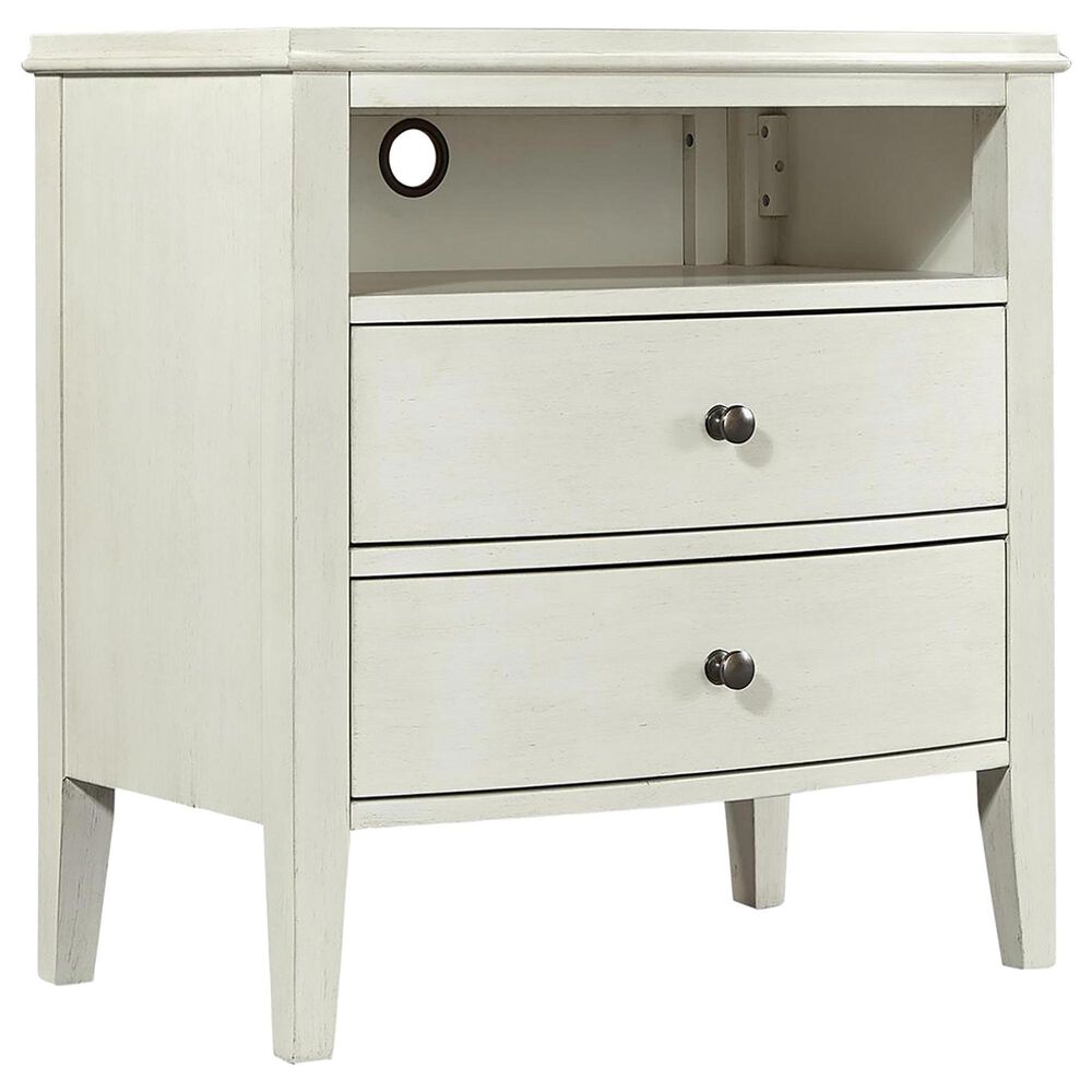 Riva Ridge Charlotte 2-Drawer Nightstand in White, , large