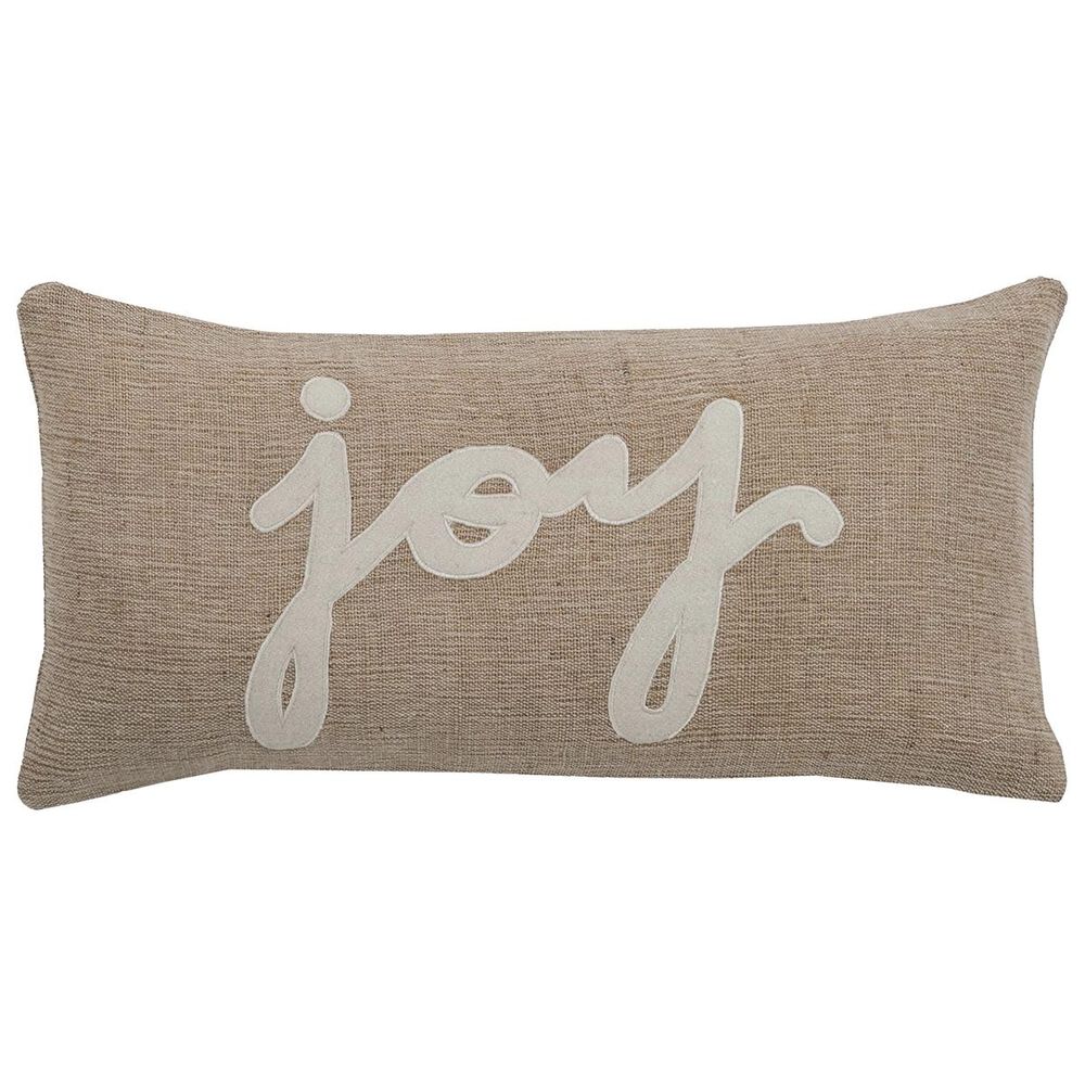 Rizzy Home 11" x 21" Pillow Cover in Beige and Ivory, , large