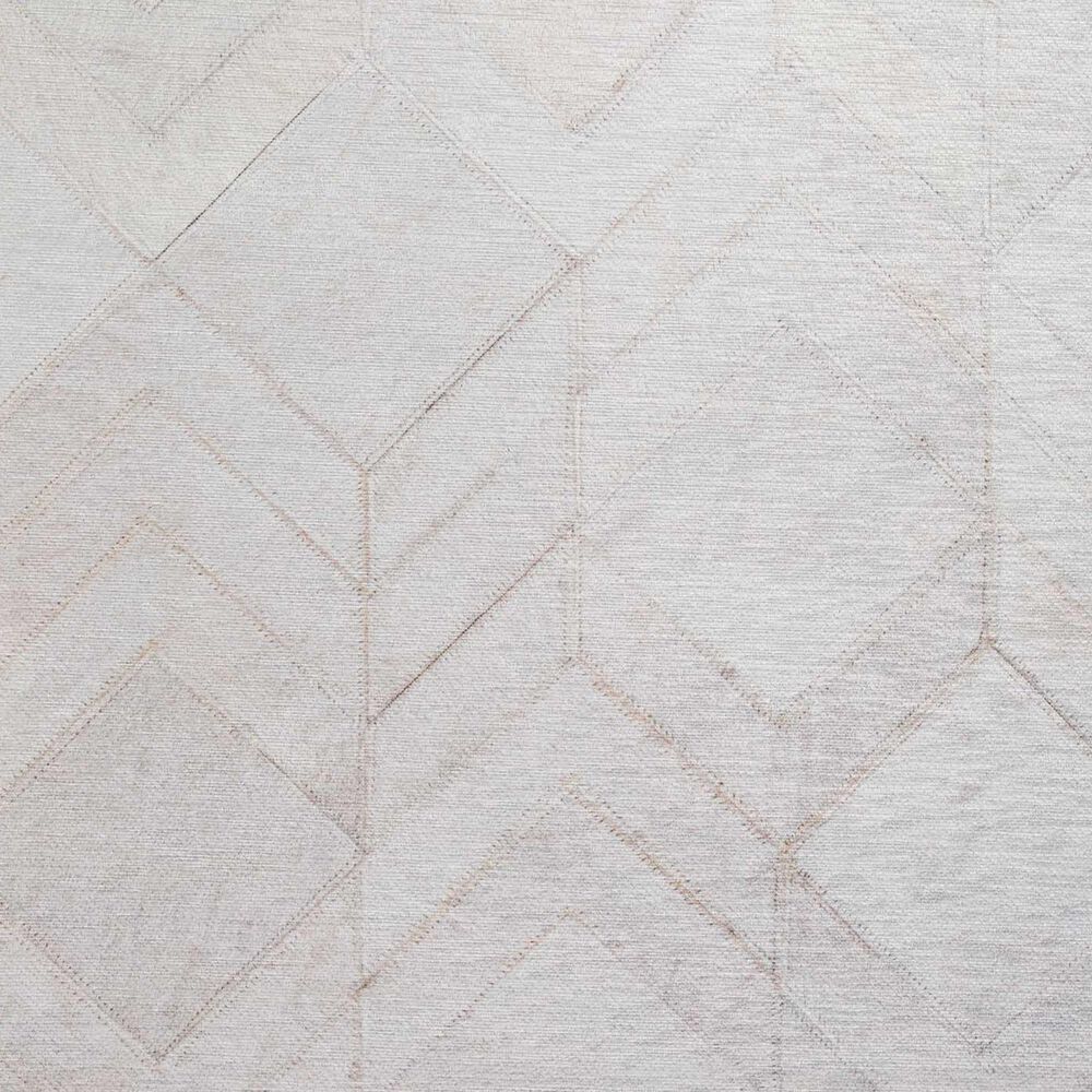 Dalyn Rug Company Durango Chevron 10&#39; Round Linen Indoor/Outdoor Area Rug, , large