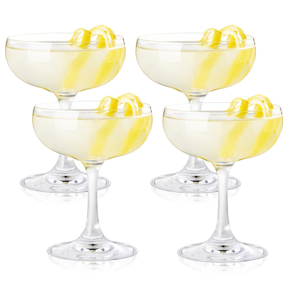 True Brands Coupe Cocktail Glasses in Clear &#40;Set of 4&#41;, , large