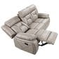 Steve Silver Tyson Manual Reclining Sofa with Dropdown Console in Grey, , large