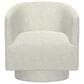 Emerald Home Furnishings Brylee Swivel Accent Chair in White, , large