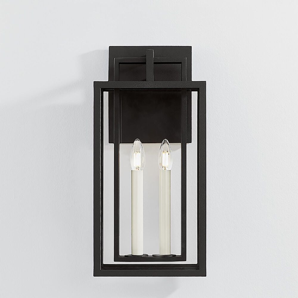 Troy Lighting Amire 20" 2-Light Exterior Wall Sconce in Texture Black, , large