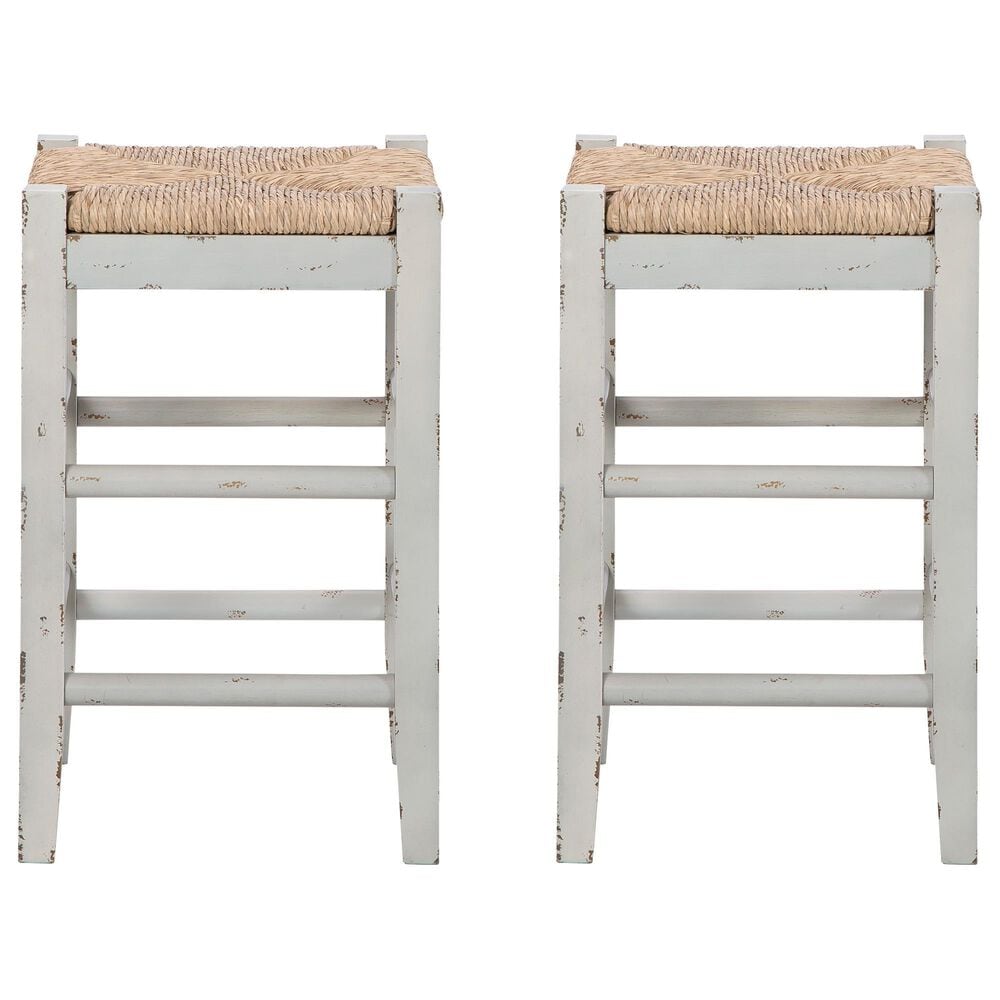 Ashley Mirimyn Counter Stool Set of 2 in White, , large