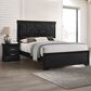 Crown Mark Amalia Full Bed with Nightstand in Black, , large