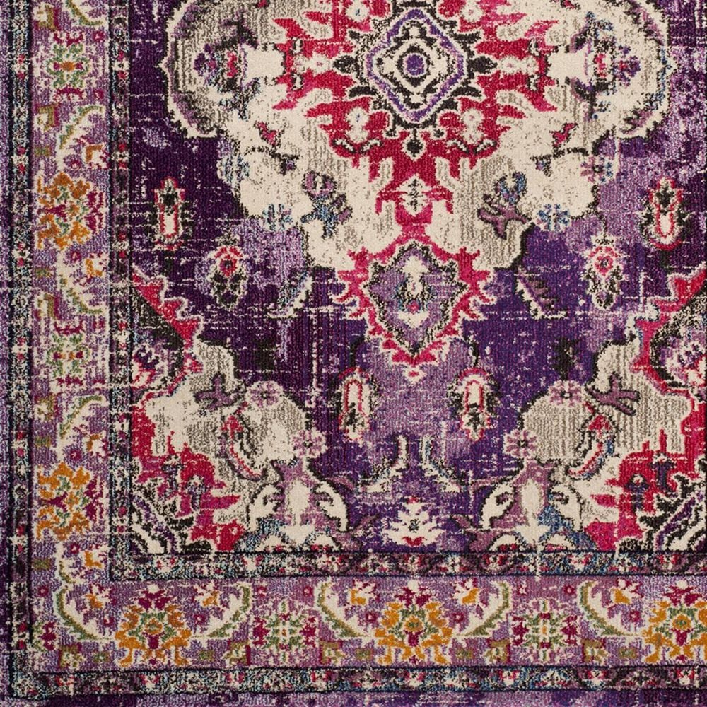 Safavieh Monaco MNC243P-4 4&#39; x 5&#39;7&quot; Violet/Fuchsia Area Rug, , large