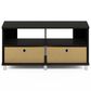 HOMLUX 37.8" Entertainment Center TV Stand with Bin Drawers in Espresso, , large