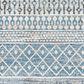 Surya Lavadora LVR-2334 2"7" x 7"3" Ink Blue, Black, Gray and Light Beige Runner, , large