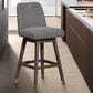 Blue River Amalie Swivel Barstool with Grey Boucle Cushion in Grey Oak, , large
