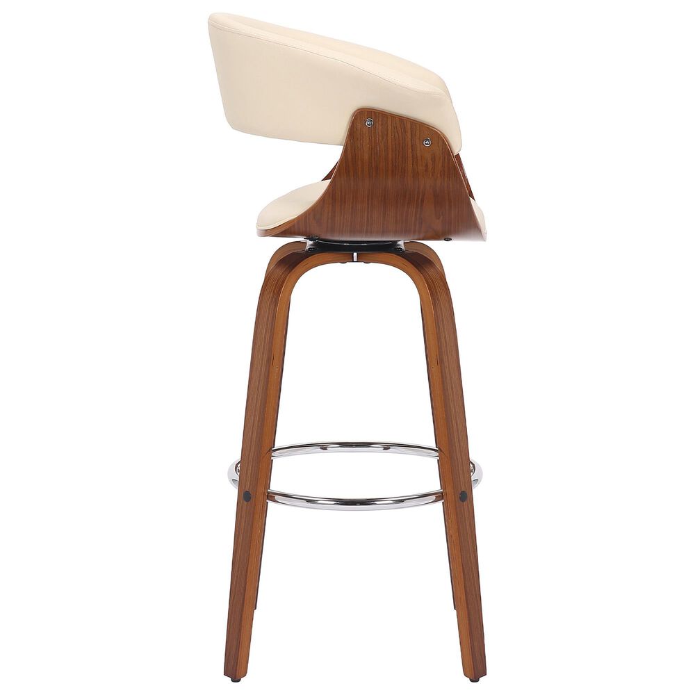 Blue River Julyssa 26&quot; Swivel Counter Stool in Cream, , large