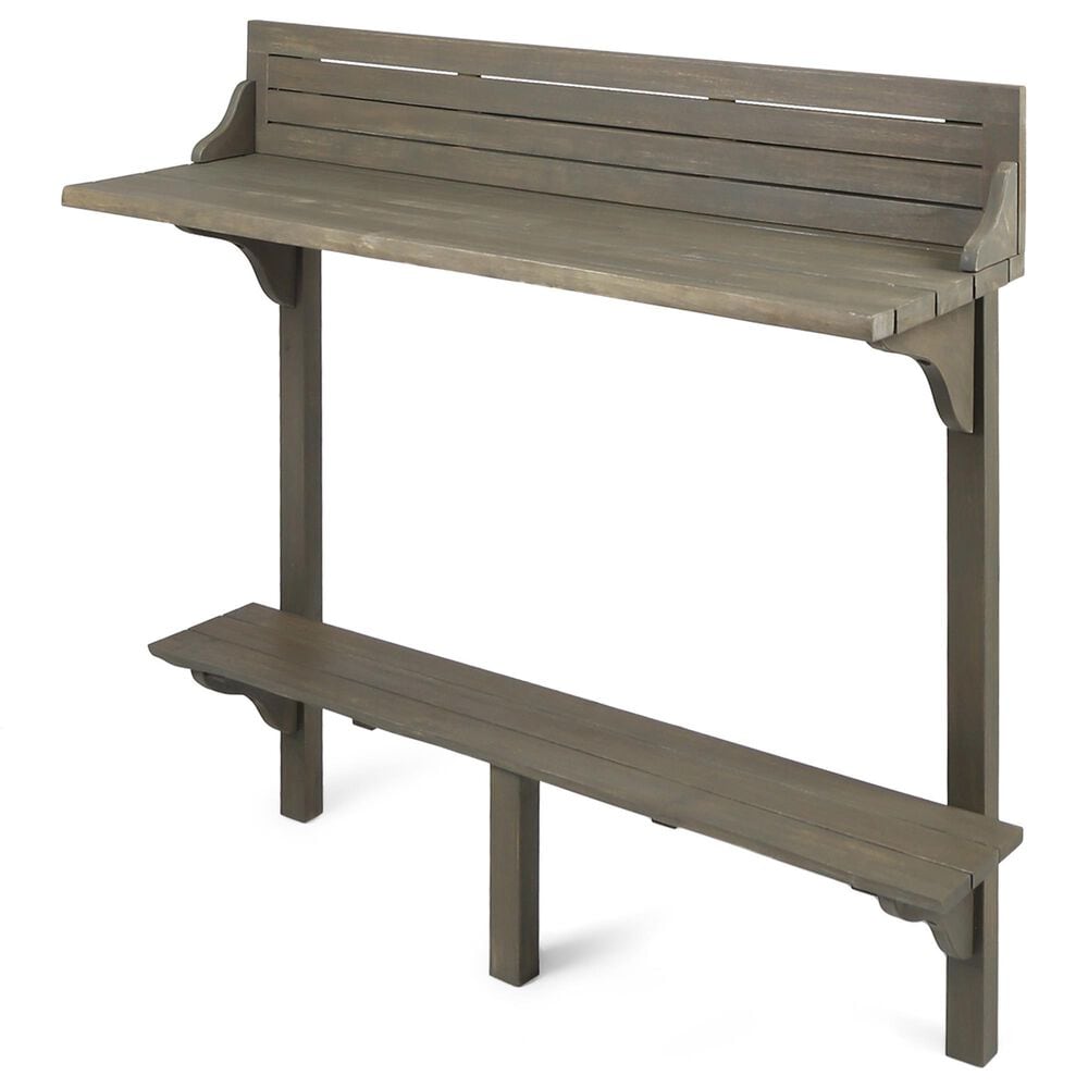 Hearth and Haven Balcony Patio Bar Table in Gray, , large
