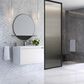 James Martin Mantova 35.4" Single Mounted Bathroom Vanity in Glossy White with 2 cm Glossy White Solid Surface Top and Rectangular Sink, , large