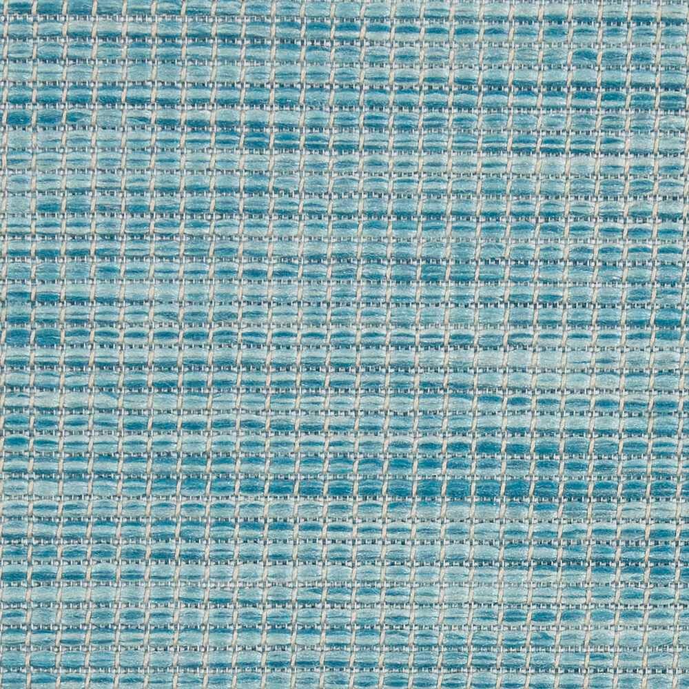 Nourison Positano 8&#39; Round Aqua Indoor/Outdoor Area Rug, , large