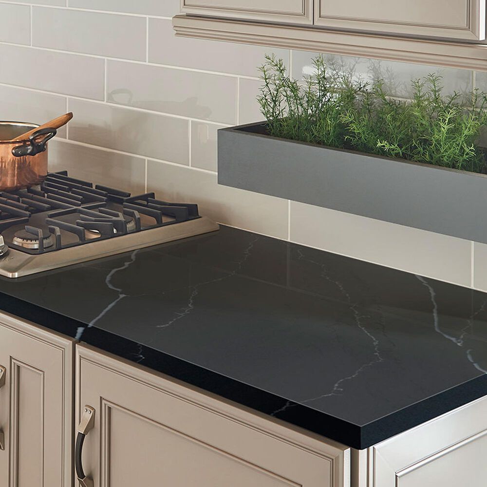 NFM Custom Countertops Marquina Midnight 3cm Quartz Countertop, , large