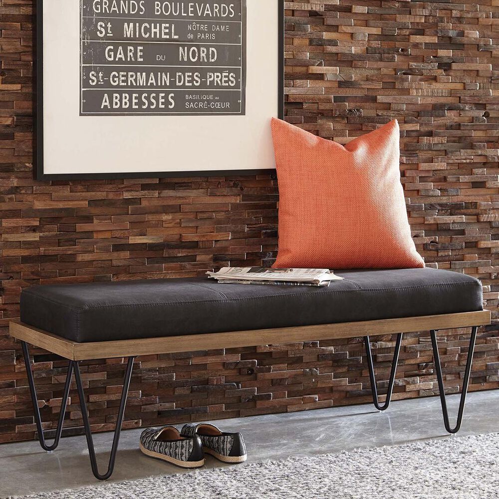 37B Bench in Black and Natural, , large
