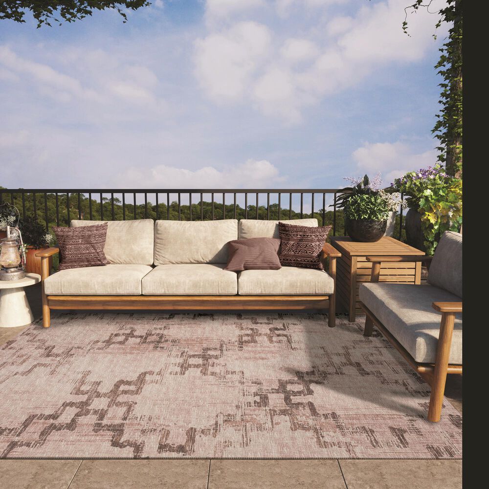 Dalyn Rug Company Sedona 6&#39; x 9&#39; Walnut Indoor/Outdoor Area Rug, , large