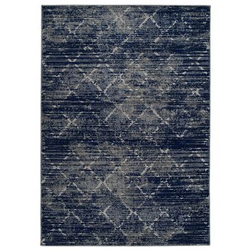 Kaleen Rugs Ostinata 2" x 3" Navy, Grey and Silver Indoor/Outdoor Area Rug, , large