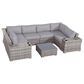 Hearth and Haven 7-Piece Outdoor Sectional Set in Gray, , large