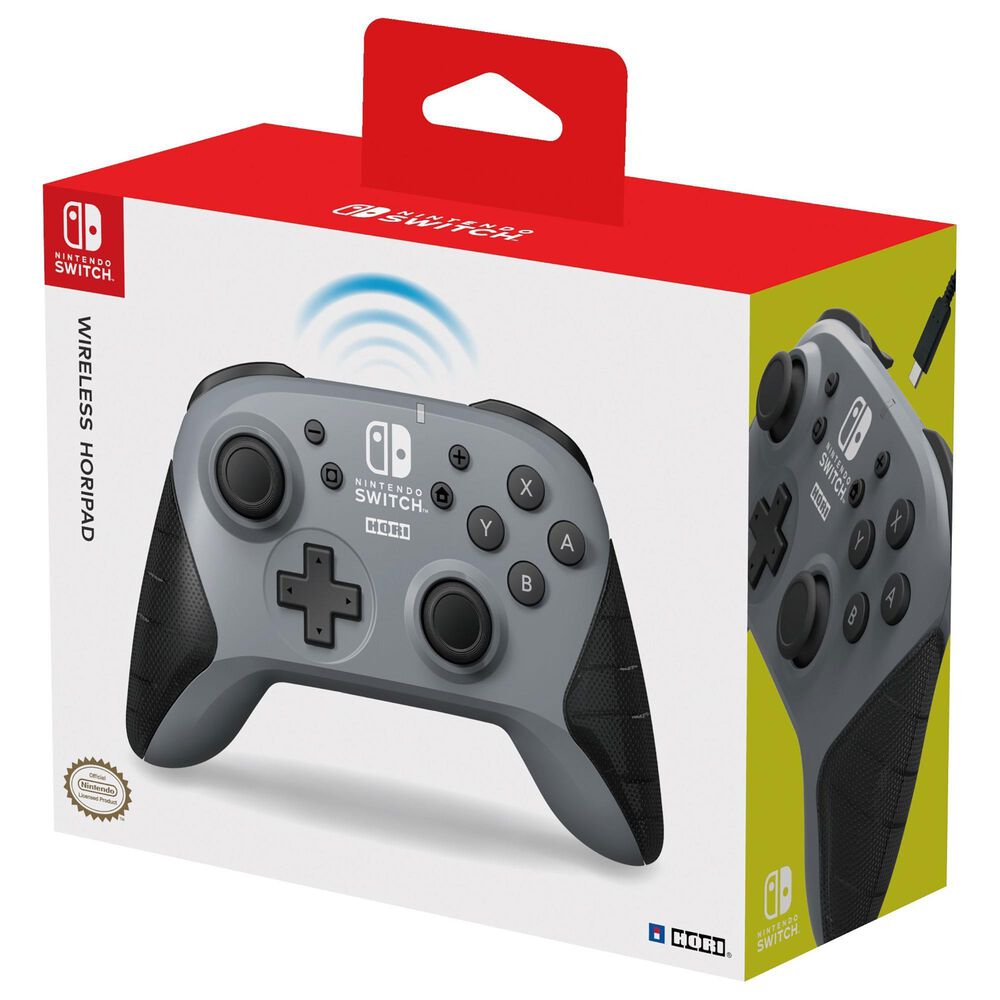 Hori Horipad Wireless Controller in Gray - Nintendo Switch, , large