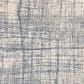Nourison Rush 4" Round Ivory and Blue Area Rug, , large