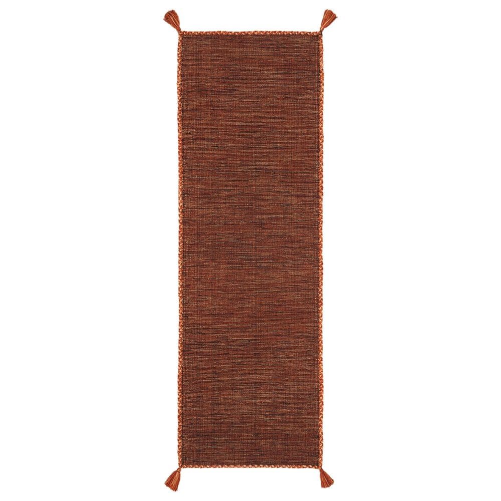 Safavieh Montauk 2"3" x 7" Orange and Black Runner, , large