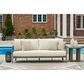Ashley Serene Bay Patio Square End Table in Dark Brown - Table Only, , large