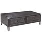 Steve Silver Keily Manual Reclining Sofa and Todoe Coffee Table in Dove Grey, , large