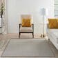 Nourison Courtyard Ivory and Charcoal 5" x 7" Indoor/Outdoor Area Rug, , large