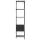 Four Hands Trey 4-Shelf Bookcase in Natural Iron and Black Wash Poplar, , large