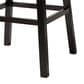 Baxton Studio Avril Swivel Bar Stool with Black Cushion in Dark Espresso Brown (Set of 2), , large
