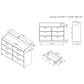 Furniture of America Kingsley 6-Drawer Dresser in Coastal White, , large