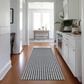 Dalyn Rug Company Hinton 2"3" x 10" Black Indoor/Outdoor Runner, , large