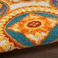Nourison Aloha Oriental 7"10" Round Multicolor Indoor/Outdoor Area Rug, , large
