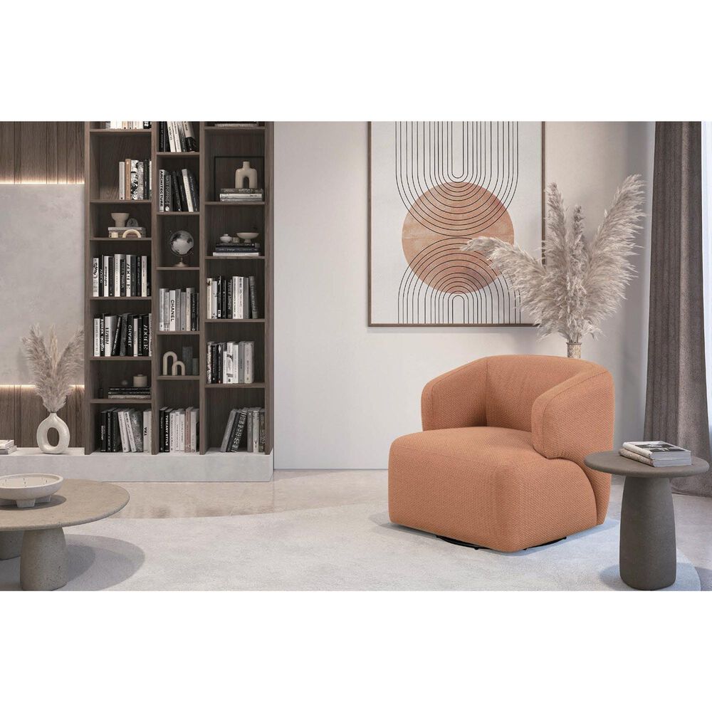 Nura Home Savvy Accent Chair in Apricot, , large