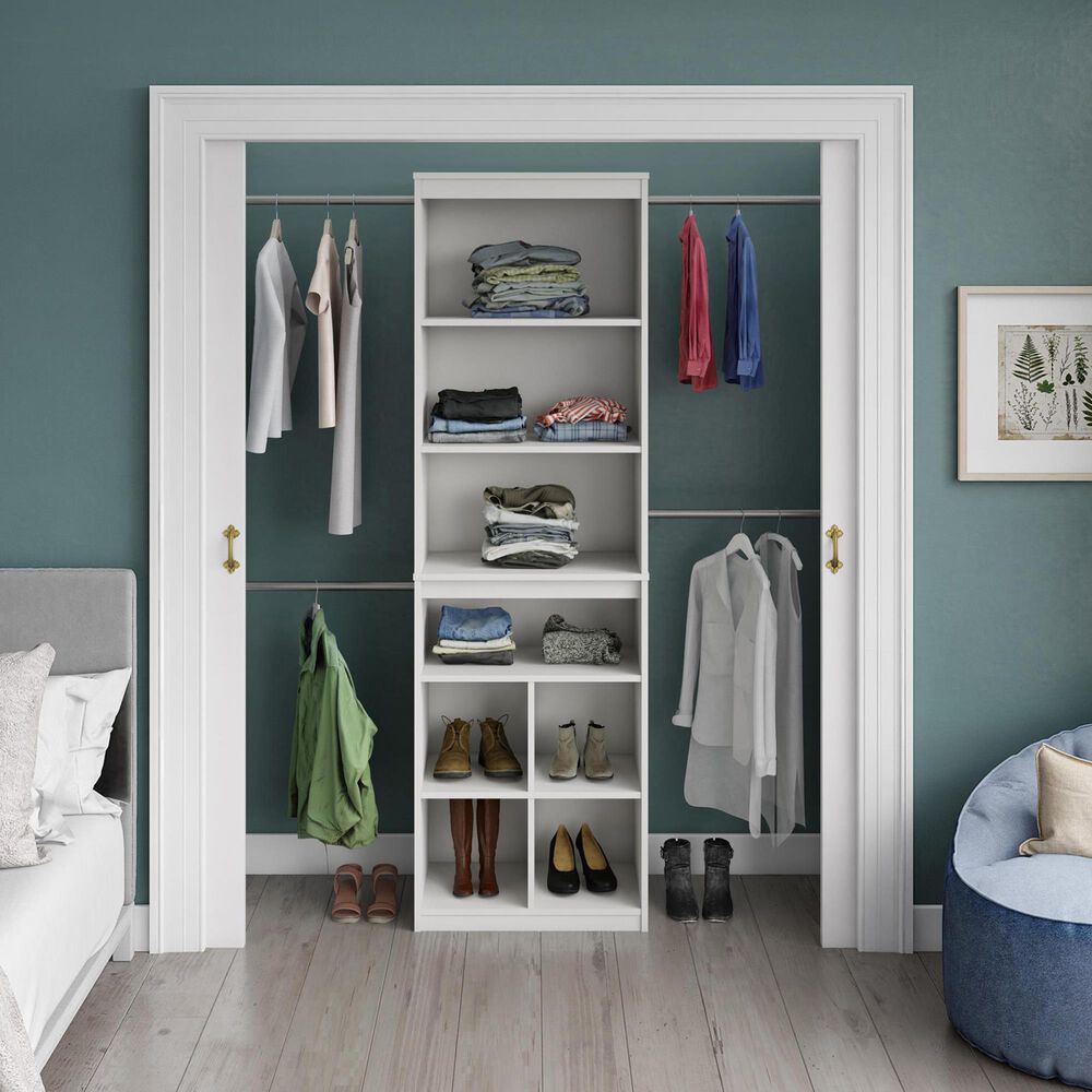 DHP Closet Storage System in White, , large
