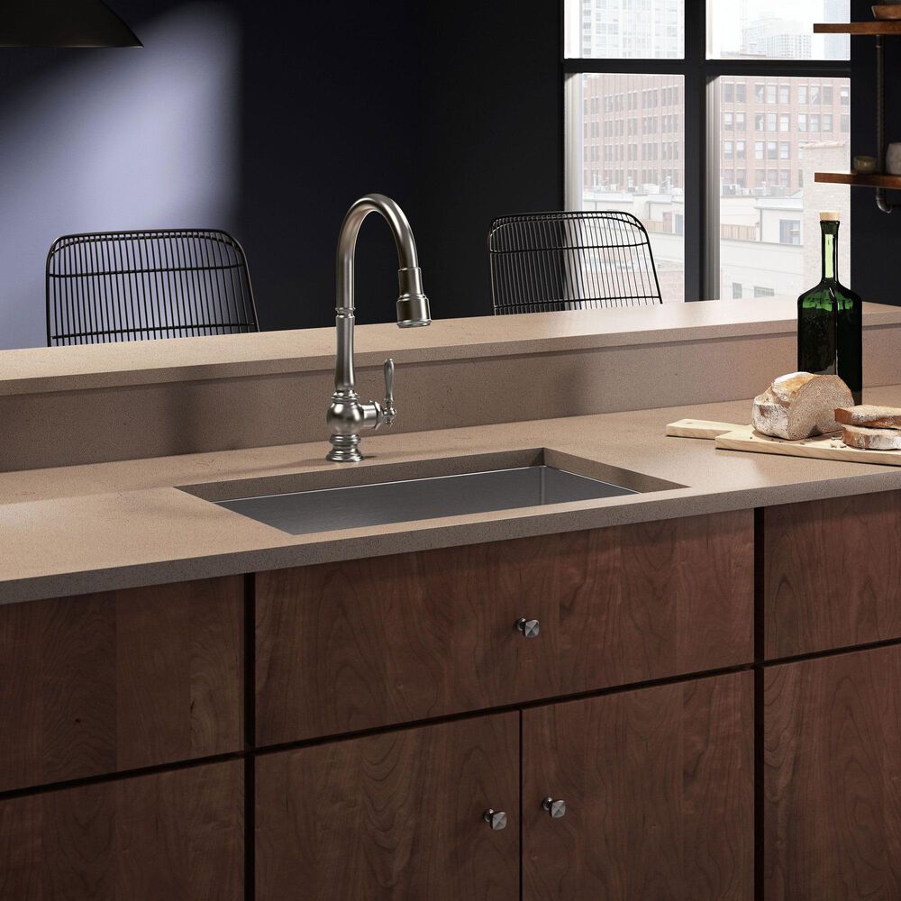 Kohler Strive 29" Undermount Single Bowl Kitchen Sinks in Stainless Steel, , large